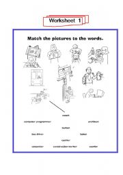 English worksheet: occupation