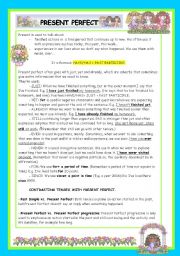 English Worksheet: PRESENT PERFECT (GRAMMAR-GUIDE)