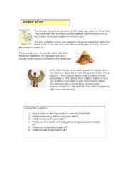 English worksheet: Egypt