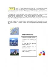 English Worksheet: Japan