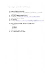 English worksheet: Friday - Rebecca Black + Glee lesson plan