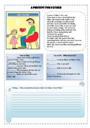 English Worksheet: FathersDay