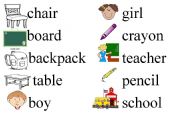 English worksheet: School Objects and Colours