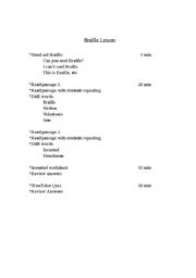 English Worksheet: Braille Lesson 3rd Year