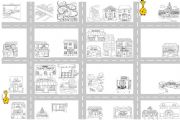 English Worksheet: Street map