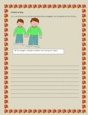 English Worksheet: Guided writing