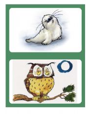 English Worksheet: Flashcards - Animals 01/04