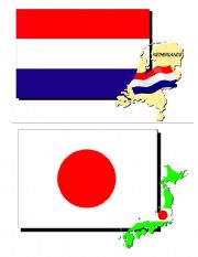 English Worksheet: Countries Flashcards 2