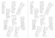 English Worksheet: Colours
