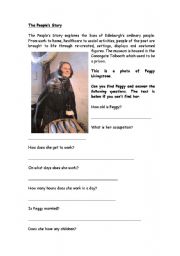 English Worksheet: The Peoples Story Edinburgh 