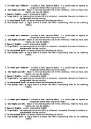 English Worksheet: Idioms Nationalities REUPLOADED