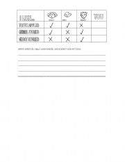 English Worksheet: LIKE - DONT LIKE