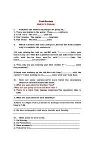 English Worksheet: the future