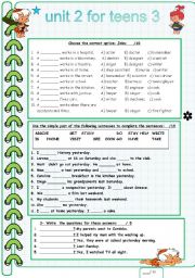 Past Simple Regular e Irregular Verbs, Jobs