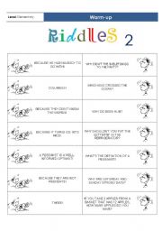 Warm-up Riddles 2