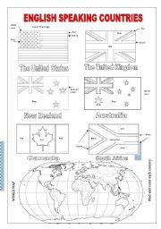 English Worksheet: English Speaking Countries