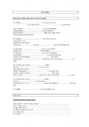 English Worksheet: If I fell