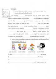 English Worksheet: Simple Past Revision Kids Box 4