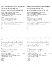 English worksheet: Have you ever seen the rain? by Creedence Clearwater Revival