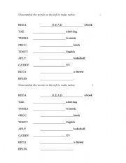 English Worksheet: Action verbs 1
