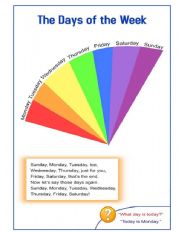 English Worksheet: The Days of the Week-Pictionary