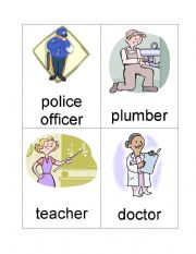 Occupation flash cards A (set of 12)