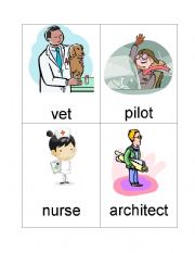 Occupation flash cards B (set of 12)