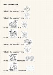 Weather rhyme