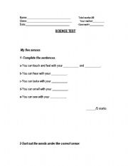 English Worksheet:  