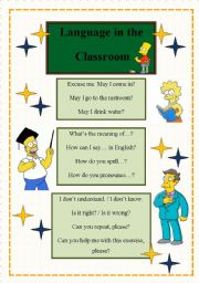English Worksheet: Classroom