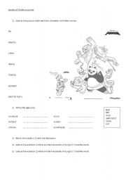 English Worksheet: Secrets of The Furious Five