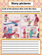 English Worksheet: story pictures