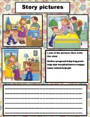 English Worksheet: story pictures