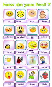 English Worksheet: emotions