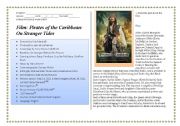 English Worksheet: Film - Pirates of the Caribbean 