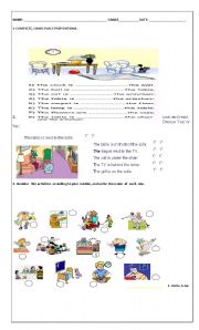 Prepositions of Place/ Simple Present