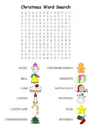 Christmas Word Search - Easy