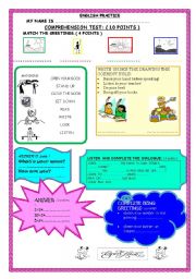 English Worksheet: VOCABULARY PRACTICE