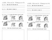 English worksheet: AR bookreport (kindergarten)