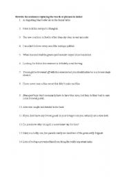 English Worksheet: clour adjectives