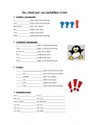 English worksheet: The simple past (regular verbs)