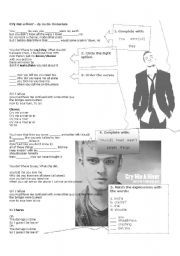 English Worksheet: Cry me a river By Justing Timberlake