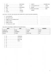 English Worksheet: THE SIMPSONS TEST PART 2 (two pages)