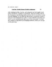 English Worksheet: Food Inc. Assignment