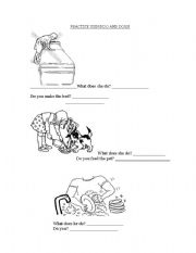 English Worksheet: Practice Do and Does! 