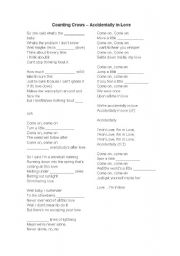 English Worksheet: Song with Comparatives