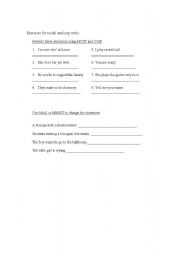 English Worksheet: Modal Auxiliaries for deduction