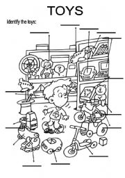 English Worksheet: Toys