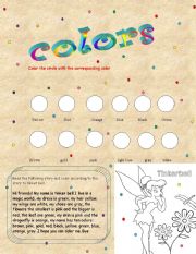 English worksheet: colors