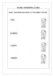 English Worksheet: Feelings